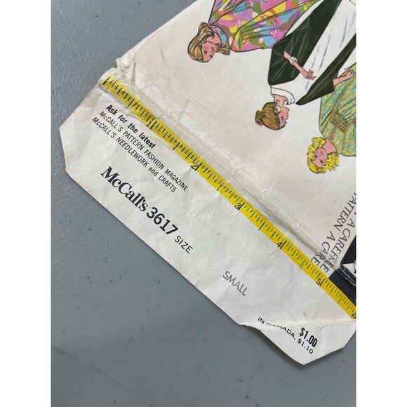 70s McCalls 3617 Caftan Dress Sewing Pattern Sizes Small Vintage 1973 CUT - Picture 6 of 7